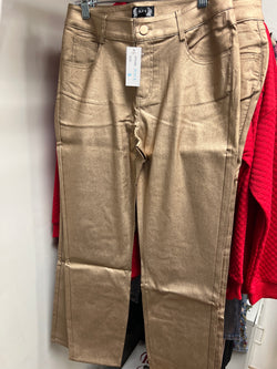 AZI metallic gold jeans
