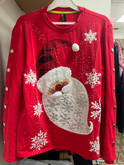 Berek red Santa Christmas shirt
