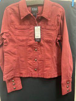 FDJ Jean jacket rust red