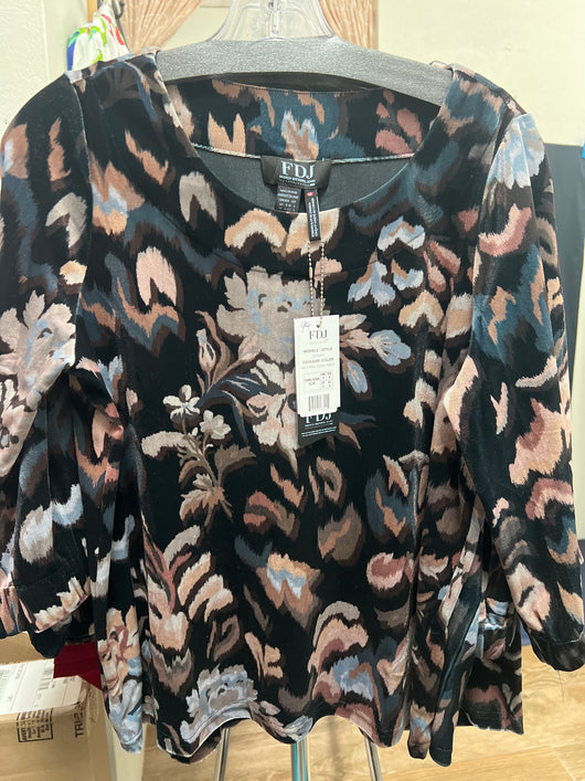 FDJ neutral garden camo velvet shirt