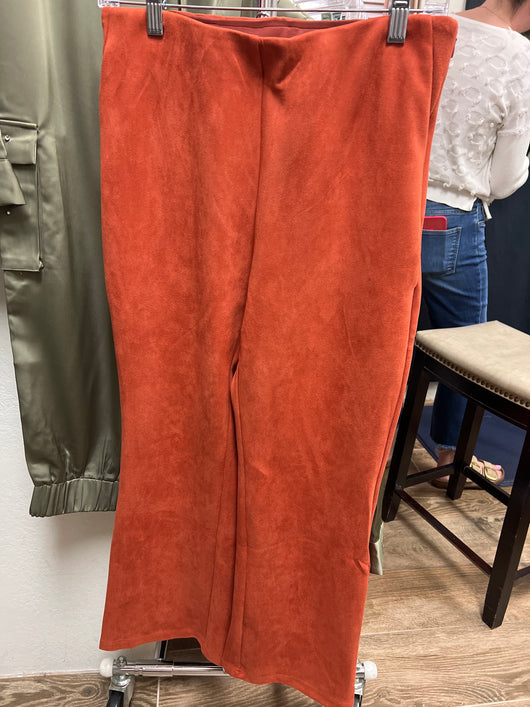 Spanner suede pants burnt orange