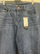 FDJ Christina straight ankle checked jeans