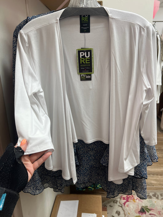 PURE short cardigan white
