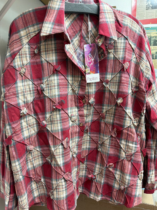 Papillon Red Plaid Shirt