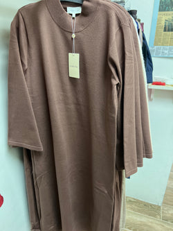 Entro long brown knit dress
