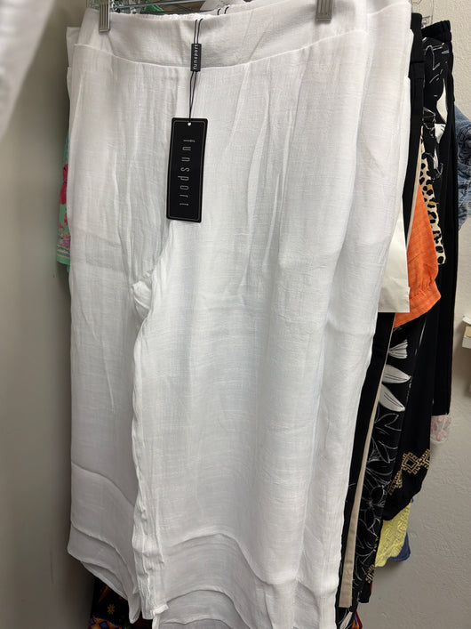 Funsport white woven pant