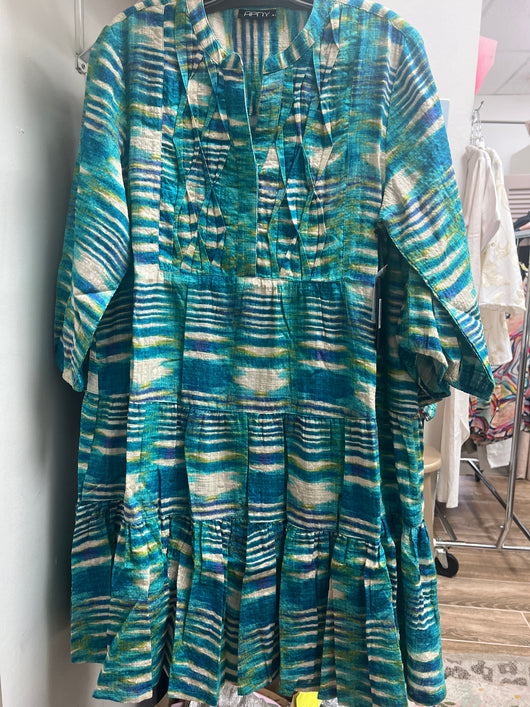 APNY green teal turquoise dress