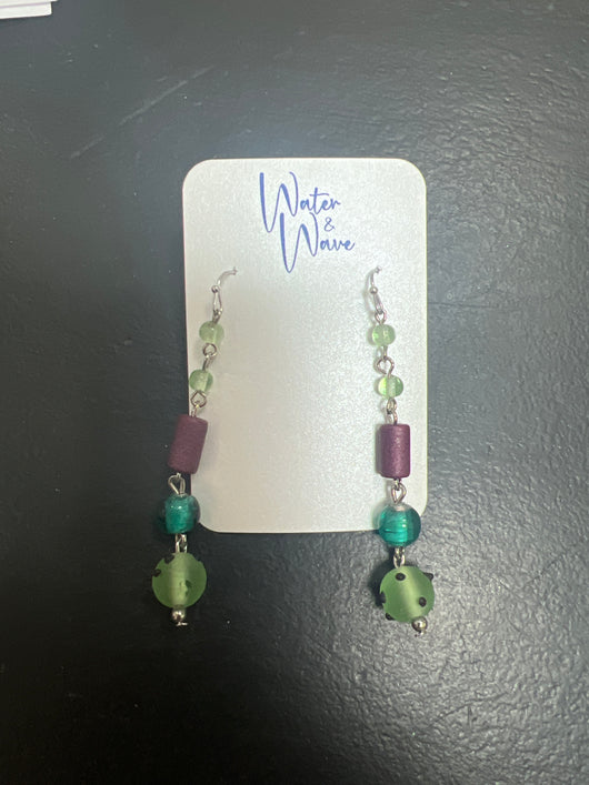 Water & wave enchanted forest earrings