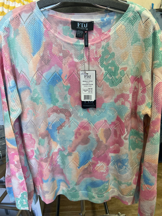 FDJ grand floral print sweater
