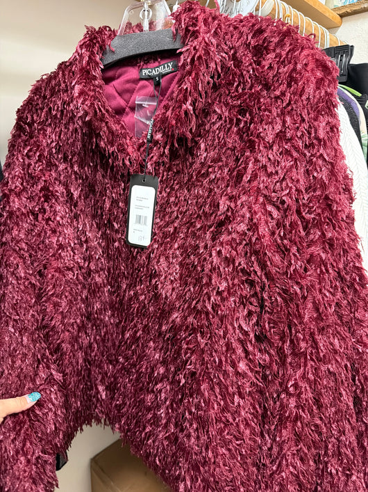 Picadilly Cabernet Feathered Jacket