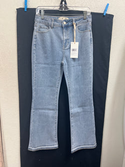 Charlie B light blue metallic stitch jeans