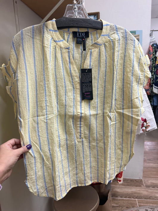 FDJ lemonade blue stripe top