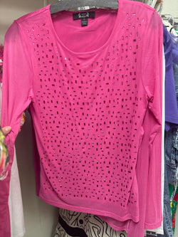AZI pink bling Layla top