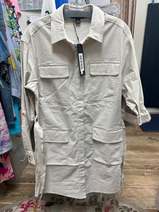 Renuar oyster safari jacket dress