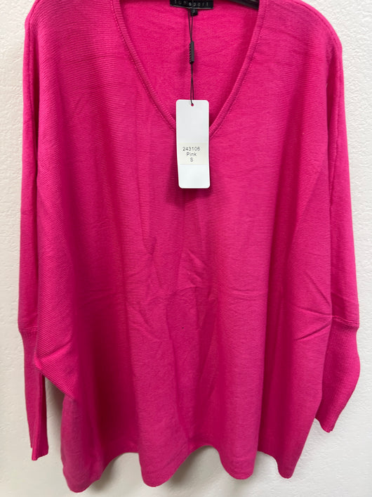 FunSport hot pink oversized sweater
