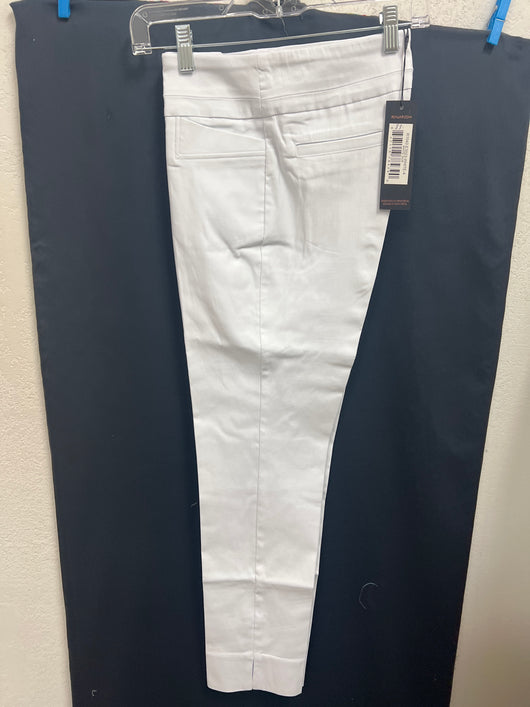 Renuar lux pull on ankle pant white