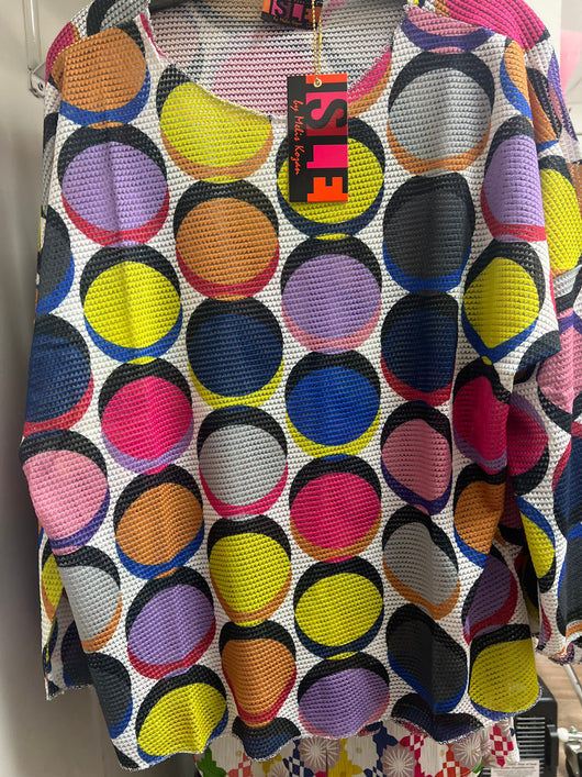 Isle bogart polka dot gardenia sweater