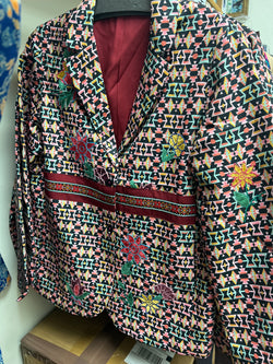 Benares Aztec embroidered blazer
