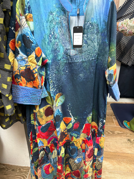 Lior Blue Multi Amsterdam Dress