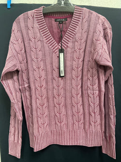 Charlie B Cabernet cold dye sweater