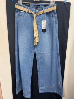 FDJ Christina wide ankle belted jeans