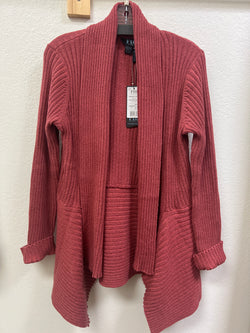 FDJ long cardi rust red