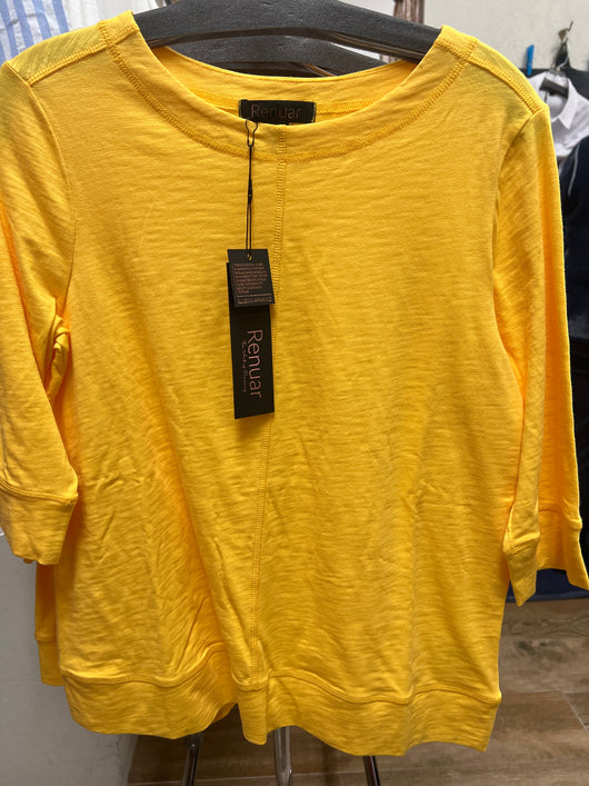 Renuar 3/4 tee daffodil yellow