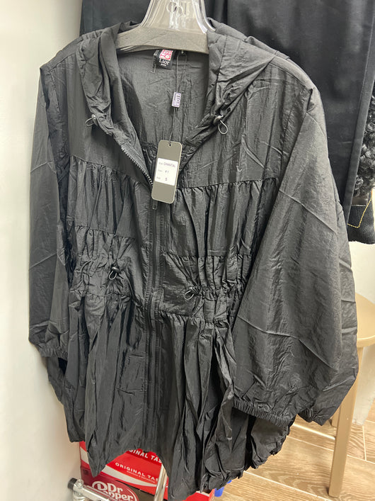 Lior black Chantal hooded jacket