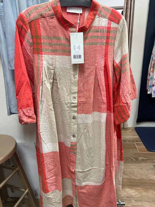 Noen coral beige dress