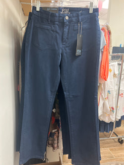FDJ Christina straight leg navy jeans