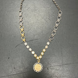 Michele Busch coin pendant necklace