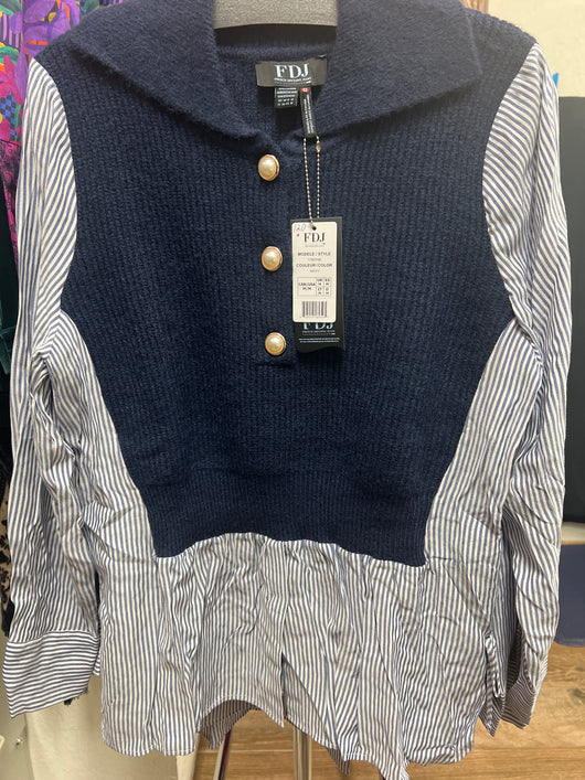 FDJ sweater stripe shirt