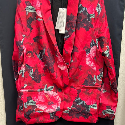 Spanner red floral blazer