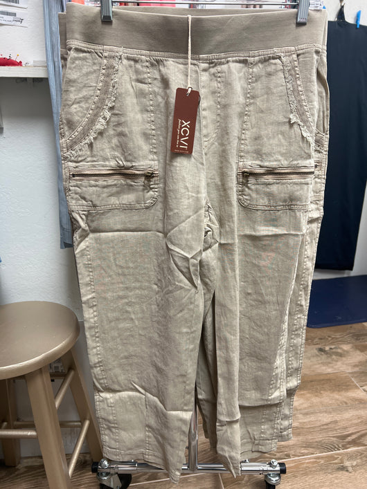 XCVI taupe cargo Camden pants