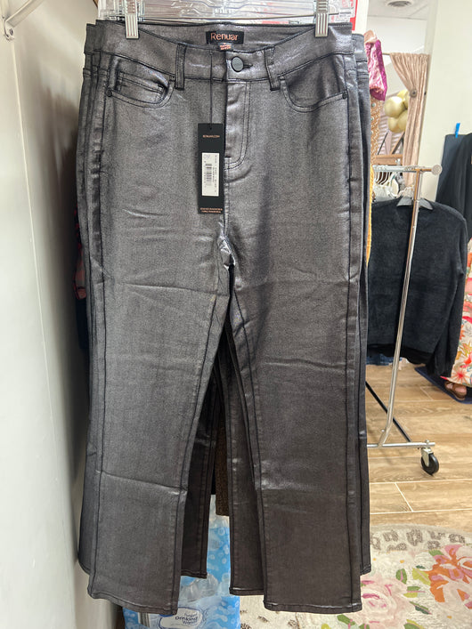 Renuar silver metallic jeans
