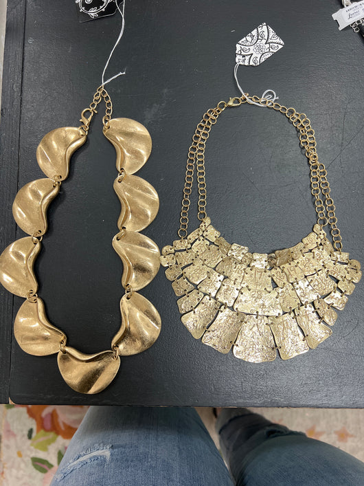 Gold statement necklaces