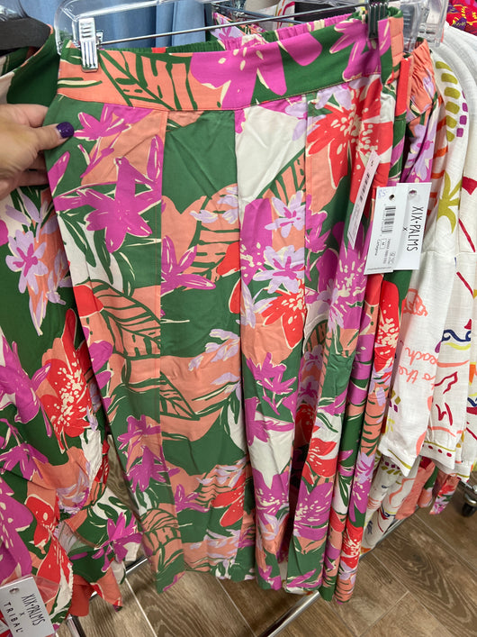Tribal wrap pants cartagena print