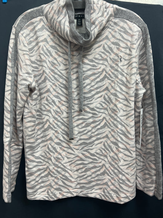 Tribal grey zebra pullover