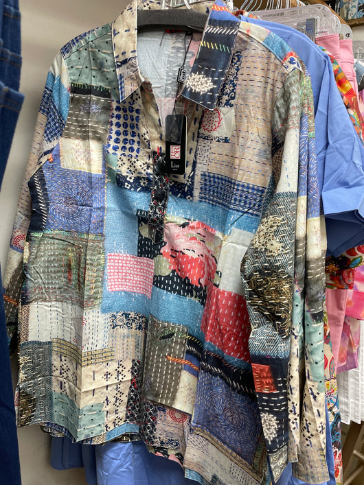 Lior multi patchwork tunic