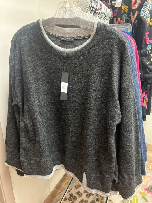 Nally & Millie black grey top