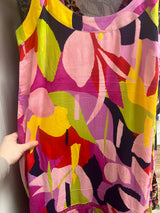 Tribal sleeveless maxi dress bloom multi