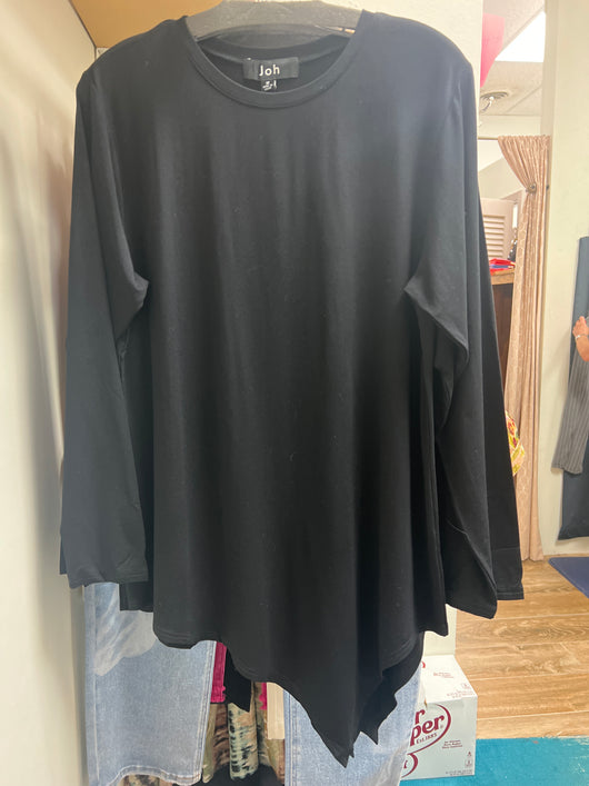 JOH asymmetrical black tunic