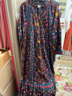 Briton Court black tigers maxi dress