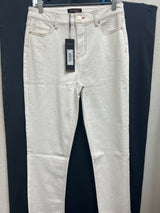 Renuar white multi rhinestone jeans