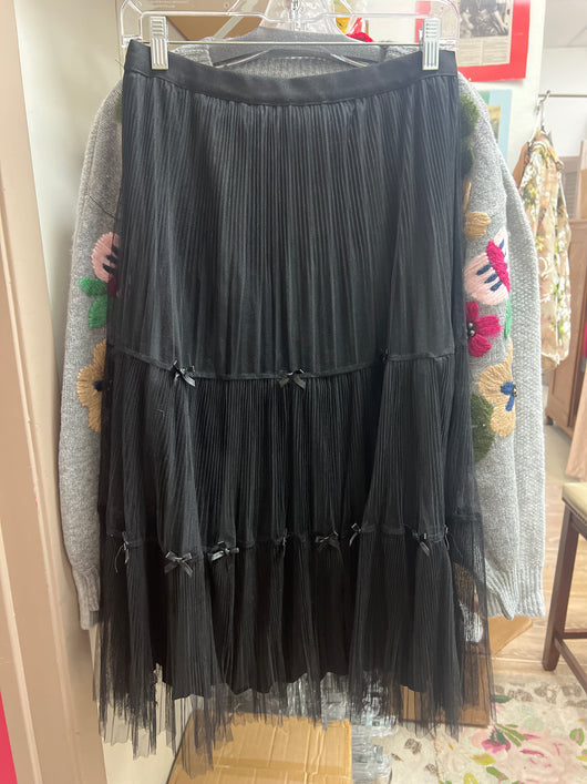 Papillon black tulle skirt