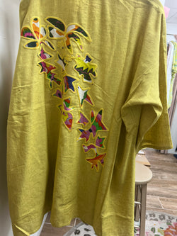ANU acid pear embroidered duster