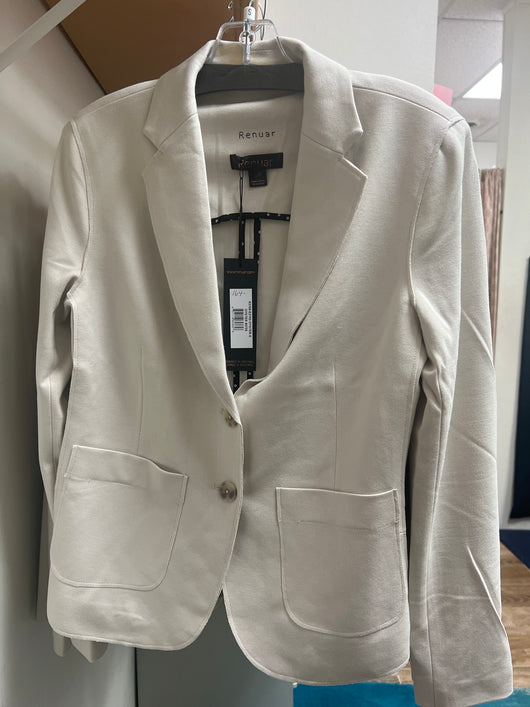 Renuar knit blazer oyster