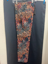 Renuar pull on ankle pants multi leopard combo