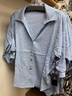 APNY blue white stripe top