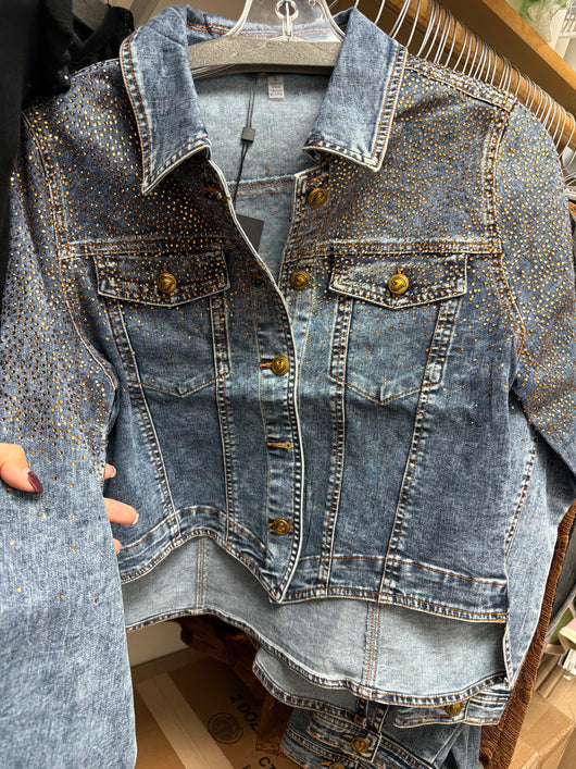 Gabby Isabella Bling Denim Jacket